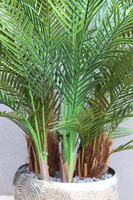 Palma Green Plants Deluxe, sztuczna roślina w metalowej donicy