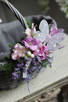 dekorowany koszyczek wielkanocny, Markiza, wys.25cm