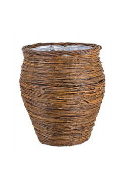 Birch Basket M, pleciony kosz osłonka z brzozy, wym.46x40cm