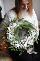 Sporty Zimowe, zimowy wianek w sportowym klimacie