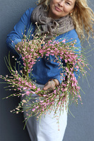 Pink Calina, wiosenny wianek na drzwi