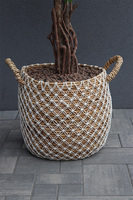 Drzewko Ficus Benjamin, sztuczne drzewo w ozdobnym koszu, wys.197cm