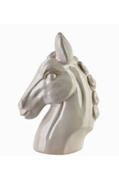 Horse B, ceramiczna figurka głowa konia, wym.17x10.5x24cm