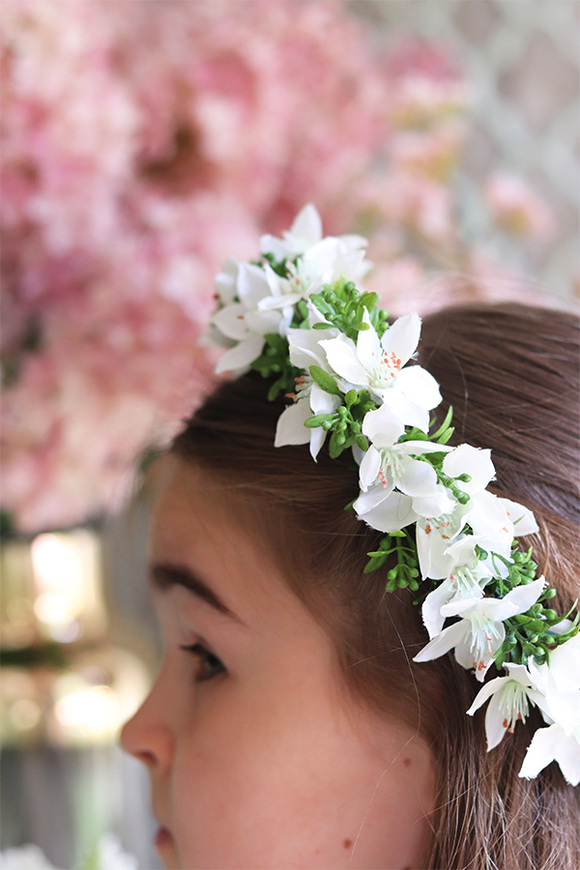 Nana, komunijny wianek na głowę	