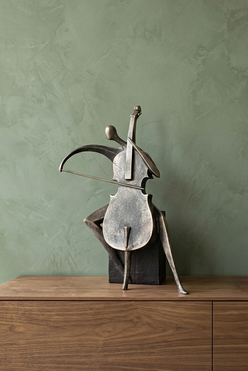 Muzyk Kontrabas, figurka dekoracyjna, wym.32x26x13cm