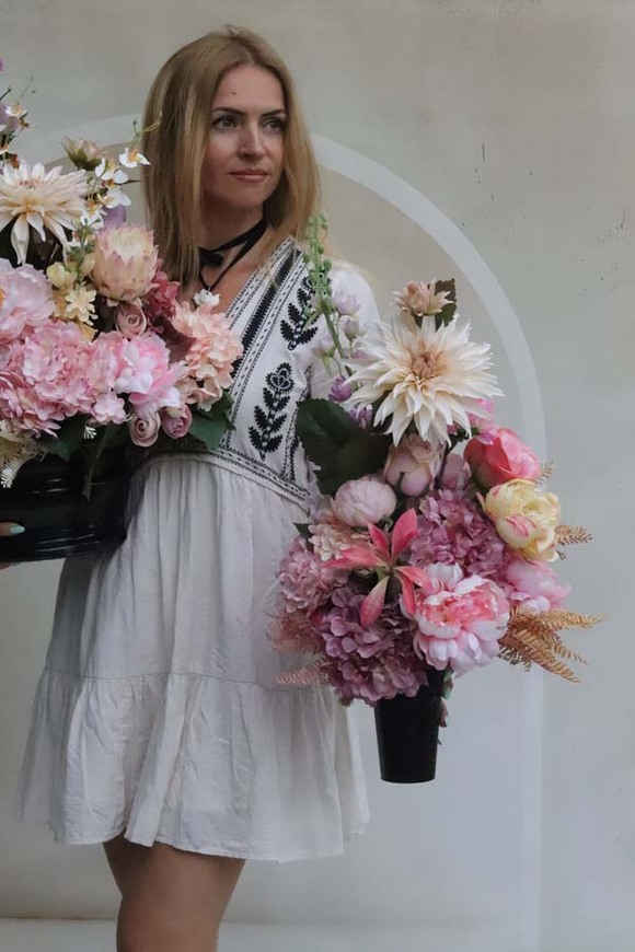 Morena, bukiet nagrobny we wkładzie