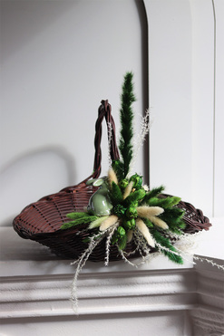 Folklore, dekorowany koszyczek wielkanocny, wys.26cm