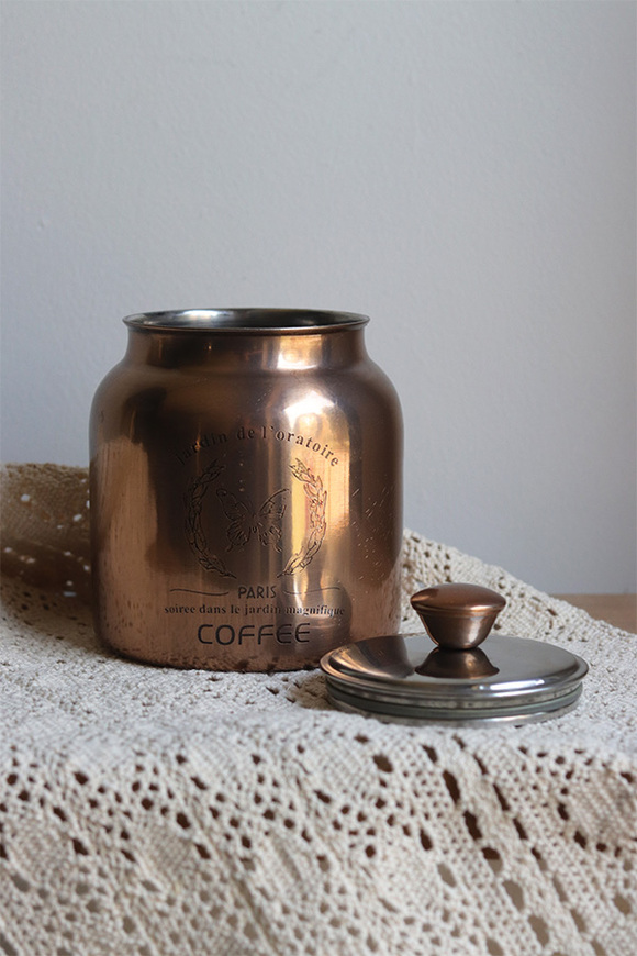 Brassy, pojemnik puszka na kawę z grawerem