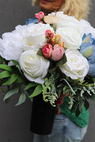 Reflina, bogaty bukiet nagrobny, wys.34cm