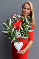 Domowe Ognisko, asymetryczny wianek z wrzosami