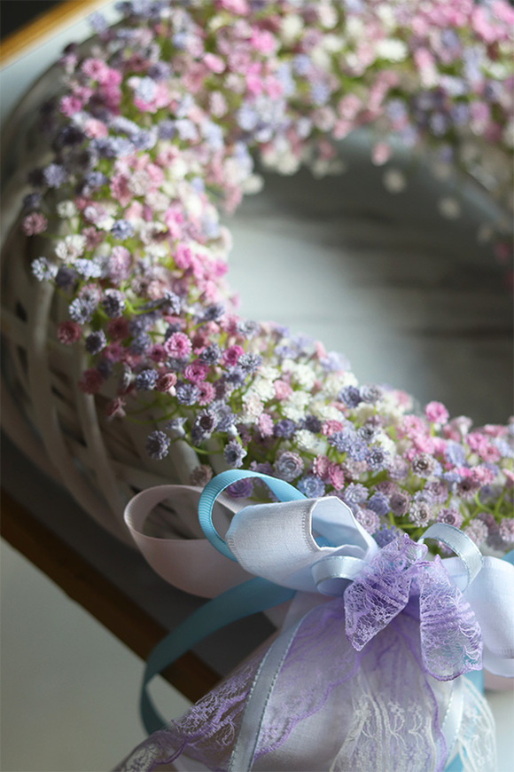 Kaszka Pastelowa Extra, wiosenny wianek dekoracyjny