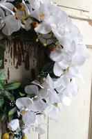 asymetryczny wianek z chwostem, Orchidelia Bielia, śr.42cm 