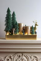 Złota Noc, świąteczny stroik na stół LED	