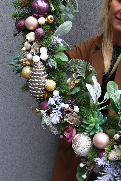 Fioletina, świąteczna girlanda