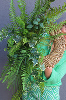 Paprocie 2, asymetryczny zielony wianek