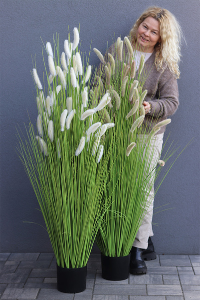Trawa Pustynna, sztuczna trawa z kłosami, biała