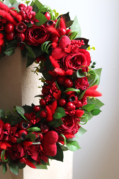 Czerwień Walentynkowa, walentynkowy wianek