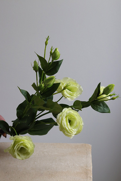 Eustoma Green, gałązka sztucznej eustomy, 1szt. dł.75cm