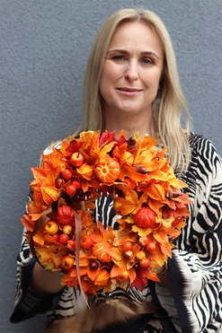 Septiembre, jesienny wianek z żołędziami, śr.32cm 