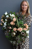 Glorietta, jesienna dekoracja nagrobna w koszu	