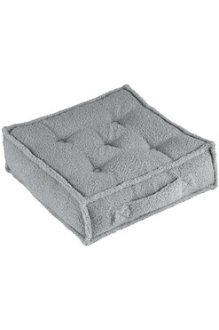 Boucle, poduszka do siedzenia siedzisko, szary, wym.15x46x46cm
