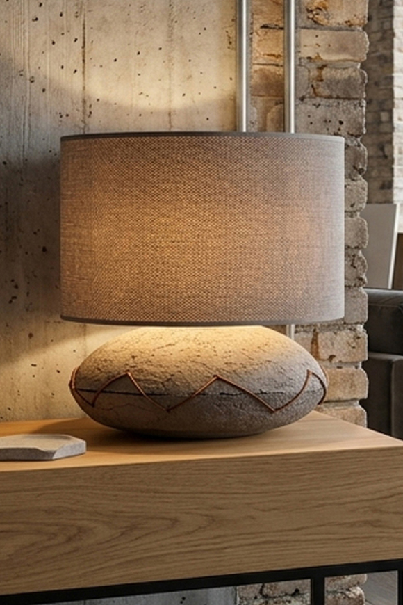 nowoczesna lampa stołowa ceramiczna