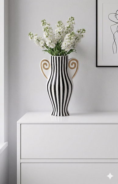 Roma Noir Glamour, ceramiczny wazon