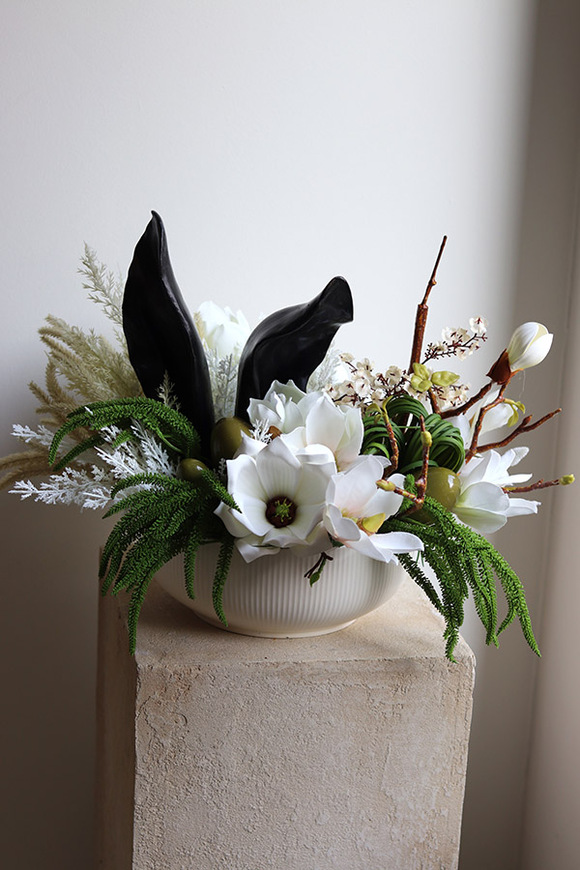 Bunny Pianola, stroik wielkanocny w misie