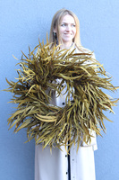 Jesienny Polot, dekoracyjny wianek z suszonych i stabilizowanych roślin, śr.68cm	