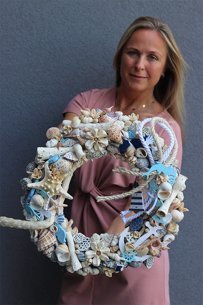 marynistyczny wianek na drzwi, Węzeł Marynarski