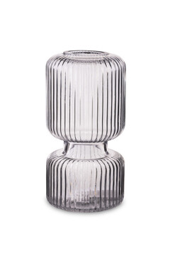 Paris A, szary szklany wazon, wym.26.5x13cm