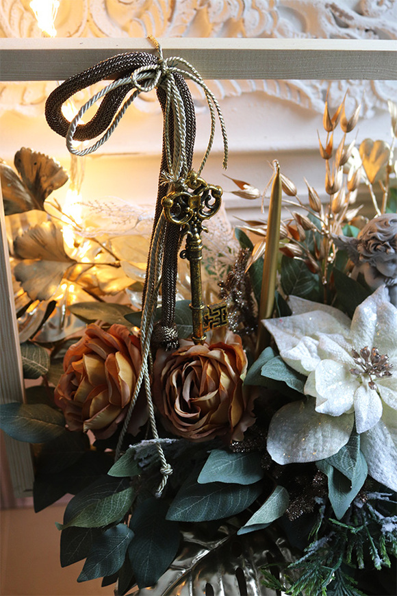 Christmas Paysage kompozycja nagrobna w blejtramie