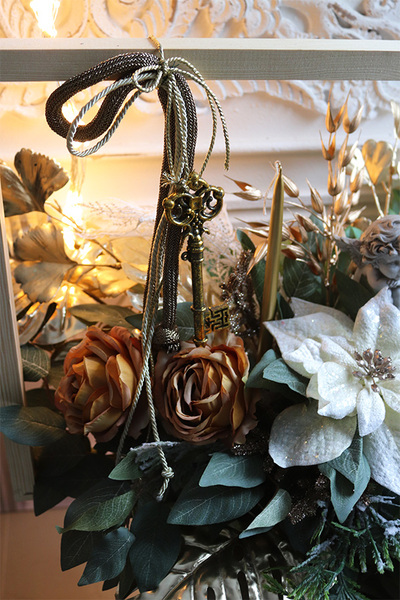 Christmas Paysage kompozycja nagrobna w blejtramie