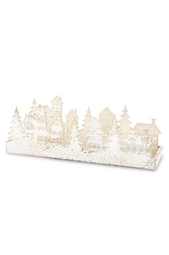 Latouche, świąteczny lampion miasteczko, wym.10x27.5x7.5cm