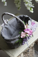 dekorowany koszyczek wielkanocny, Markiza, wys.25cm