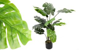 Monstera New, sztuczne drzewko w osłonce / donicy, wys.120cm