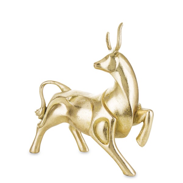 Byk Gold B, figurka złota, wym.14.5x23x13cm