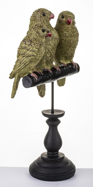 Nimfa Trio, figurka papuga, wym.32x16x9cm