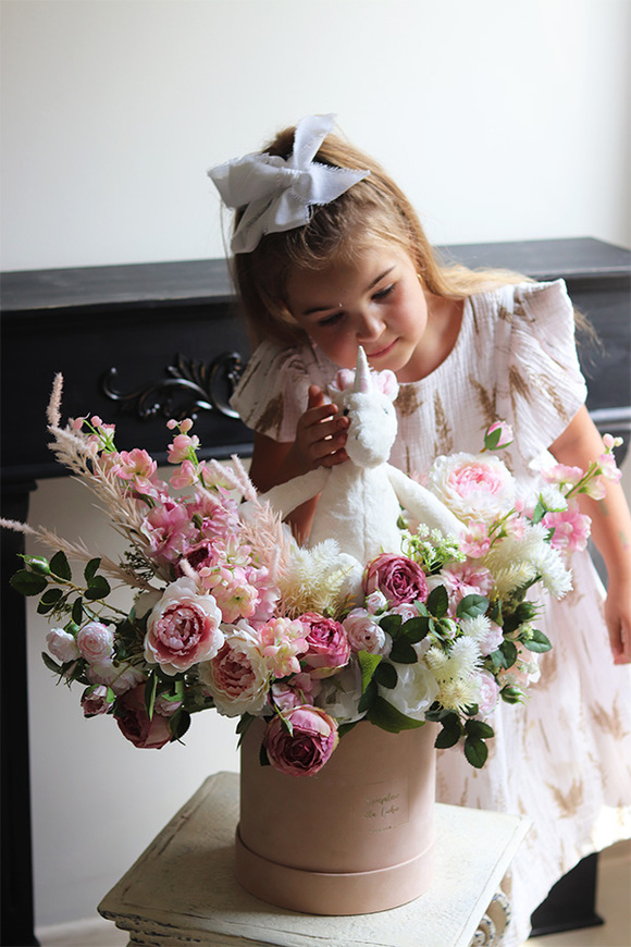  Birthday Party Jednorożec, flowerbox prezentowy, wym.55x65x35cm