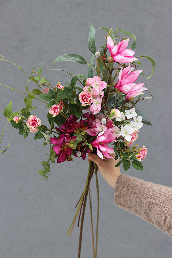 bukiet z magnolią, Terviona, dł.45cm 