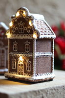 Gingerbread Xmas B, świąteczny domek z piernika LED
