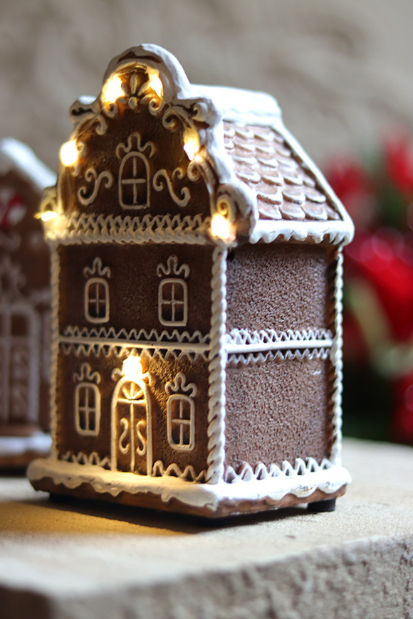 Gingerbread Xmas B, świąteczny domek z piernika LED