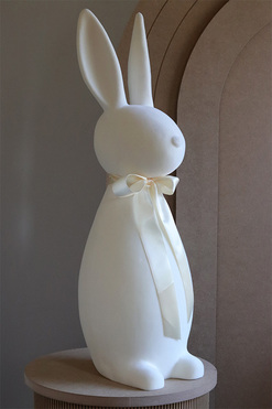Bunny the Star, figurka wielkanocna zajączek, krem, wys.68cm