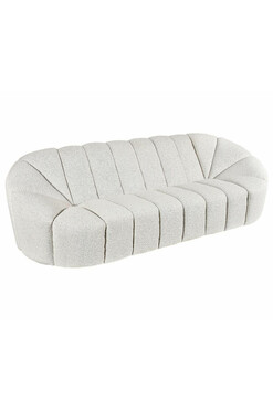 Glamour Bukla, szara sofa, wym.246x100x72cm