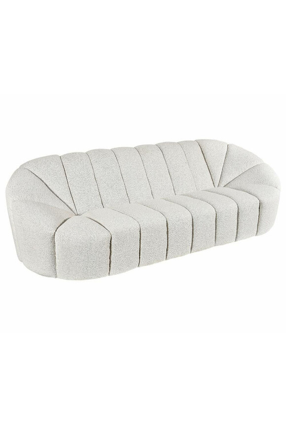 Glamour Bukla, szara sofa