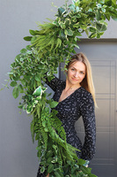 Green Milesa Paprocie, zielona girlanda dekoracyjna