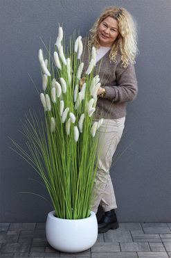 Trawa Pustynna Walter White, sztuczne trawy w donicy Fiberglass, wys.145cm 