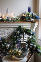 Blue Eveline Pompadour, adwentowy stroik LED