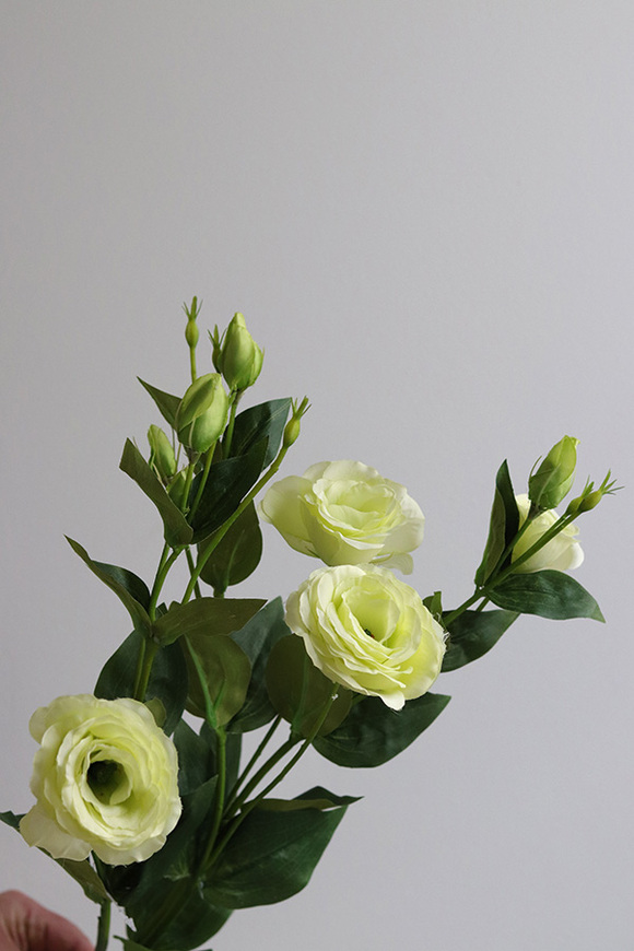 Eustoma Green, gałązka sztucznej eustomy, 1szt. dł.75cm