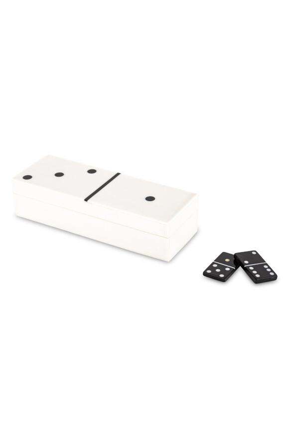  Domino Box, zestaw domino w białym pudełku